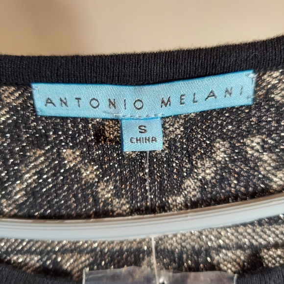 NEW Antonio Melani silver art deco sweater dress - Picture 2 of 11